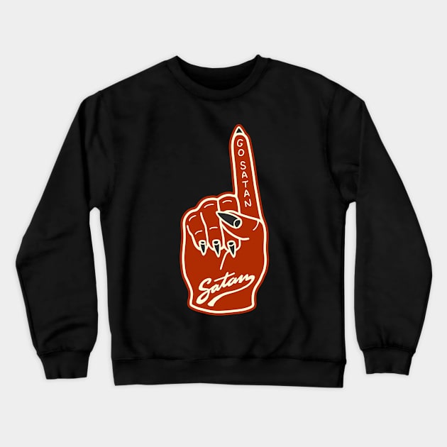 Go Satan! Crewneck Sweatshirt by CATSNEEZE